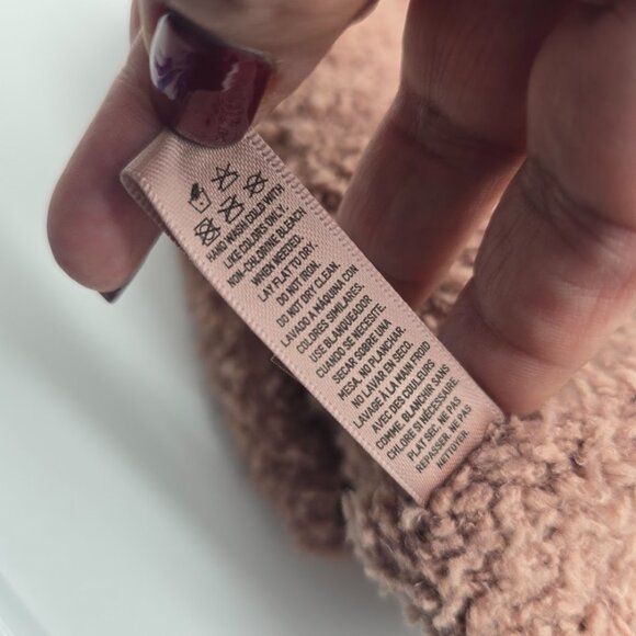 SKIMS Cozy Knit Halter Tank Womens L XL Rose Clay Tie Back - Picture 8 of 10